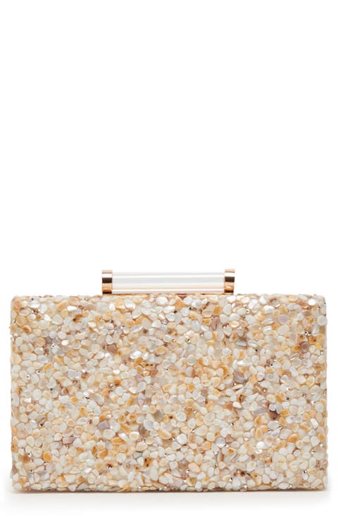 Rockee Pebble Encrusted Convertible Clutch