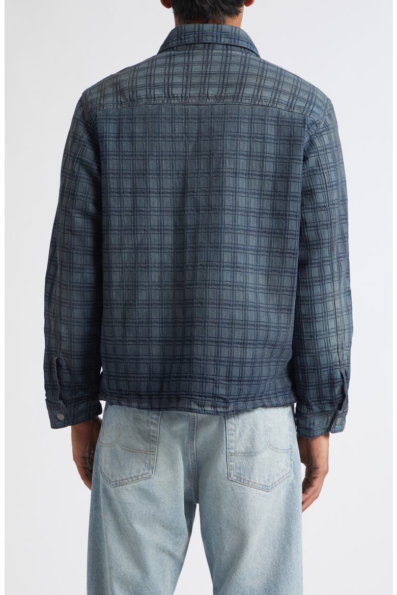 Holland Wash Plaid Jacquard Denim Overshirt, Alternate, color, HOLLAND WASH