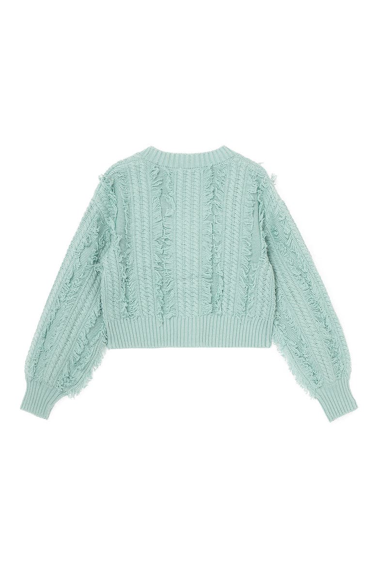 Habitual Kids Kids' Fringed Cardigan, Alternate, color, AQUA