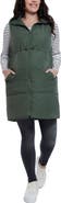 MOTHERHOOD MATERNITY Woven Full-Zip Sleeveless Quilted Puffer Vest