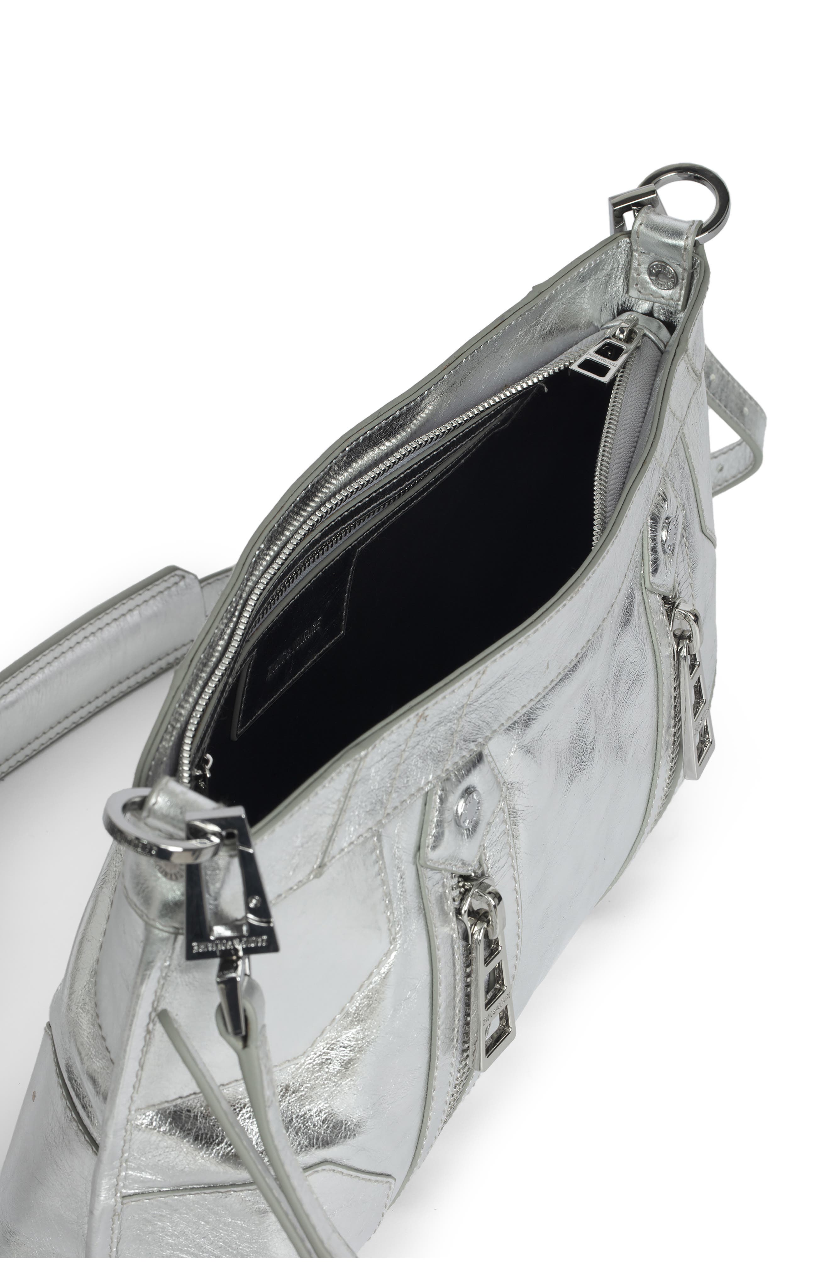 Zadig & Voltaire Sunny Moody Vintage Metal Crossbody Bag, Alternate, color, 