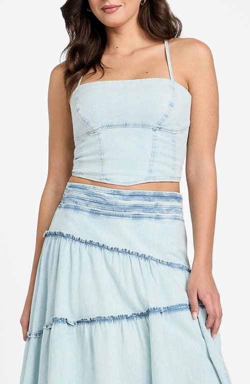 Guess Niki Tie Back Crop Top