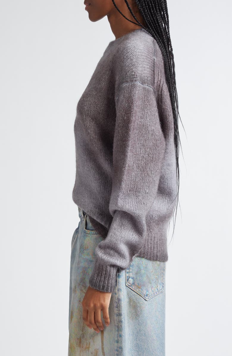 Acne Studios Koros Sprayed Crewneck Sweater, Alternate, color,