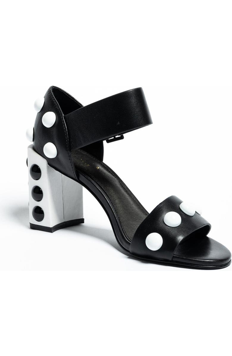 Cecelia New York Gail Studded Block Heel Sandal, Alternate, color,