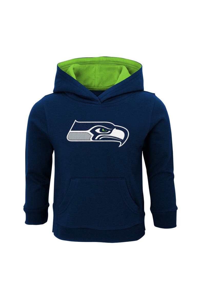 Toddler Navy Seattle Seahawks Prime Pullover Hoodie, Main, color, Navy