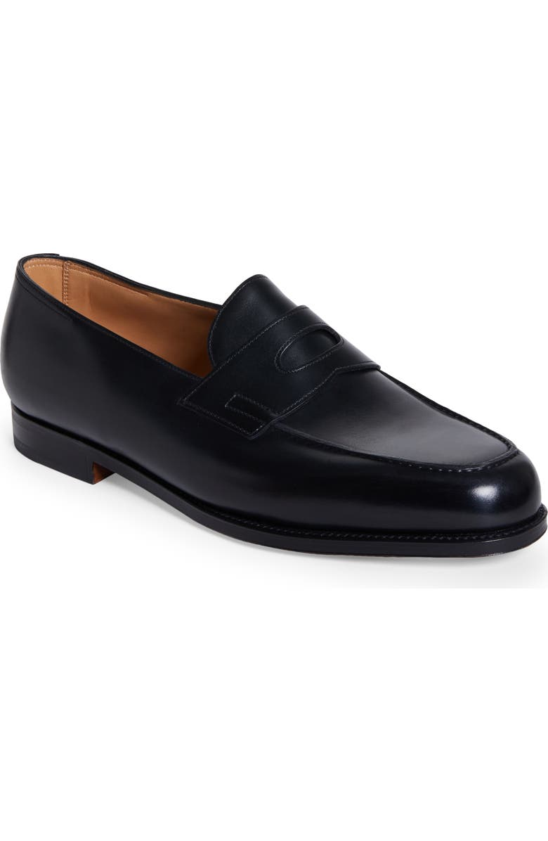 John Lobb Lopez Penny Loafer, Main, color, Black