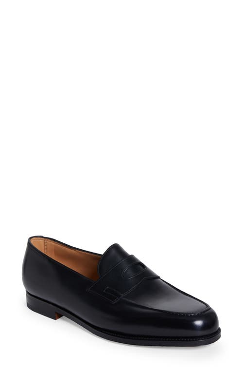 JOHN LOBB Lopez Penny Loafer in Black