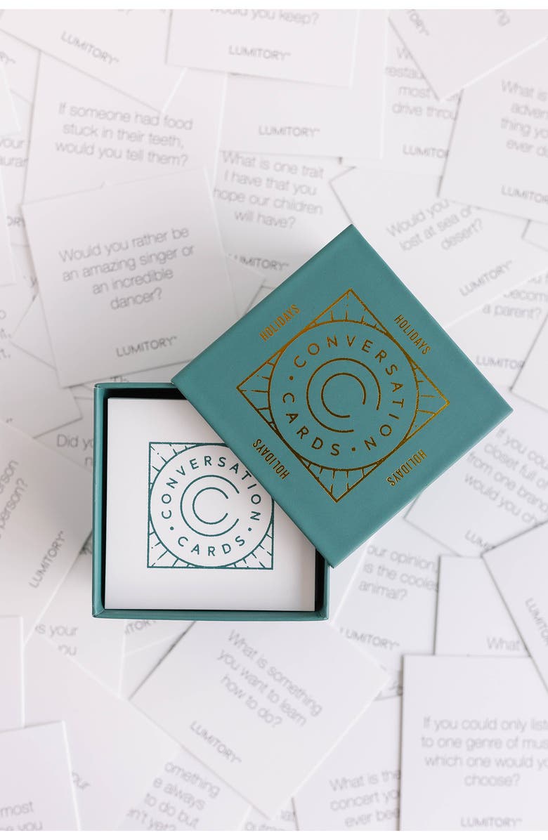 Lumitory Holiday Conversation Cards, Alternate, color, Fern