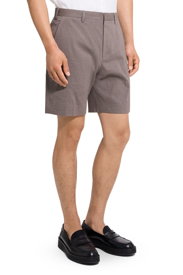 Standard Good Linen Blend Shorts, Alternate, color, MOREL