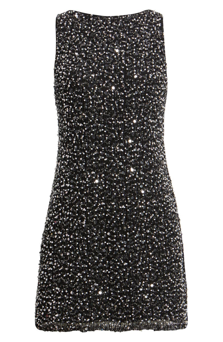 Saylor Kit Sequin Cocktail Minidress, Alternate, color, Black Multi