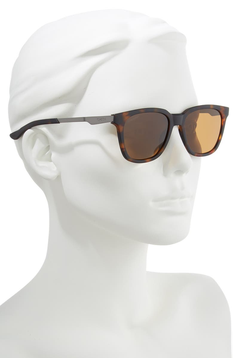 Smith Roam 53mm ChromaPop<sup>™</sup> Polarized Sunglasses, Alternate, color, Matte Tortoise/ Brown