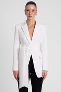 LEAU Classic Column Tailored Belted Blazer
