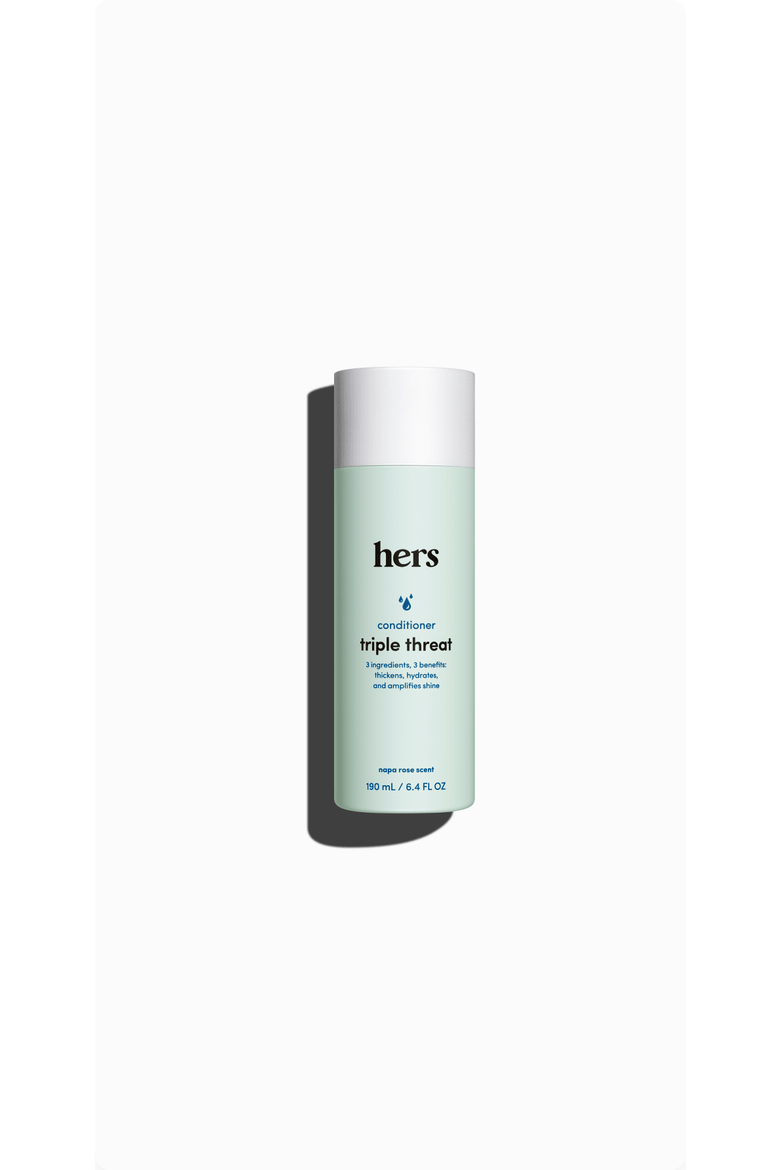 Triple Threat Hydrating Conditioner  Repairing, Shine-Boosting, Amino Acid Blend with Argan, Coconut & Sunflower Oils, Main, color, Blue-Green