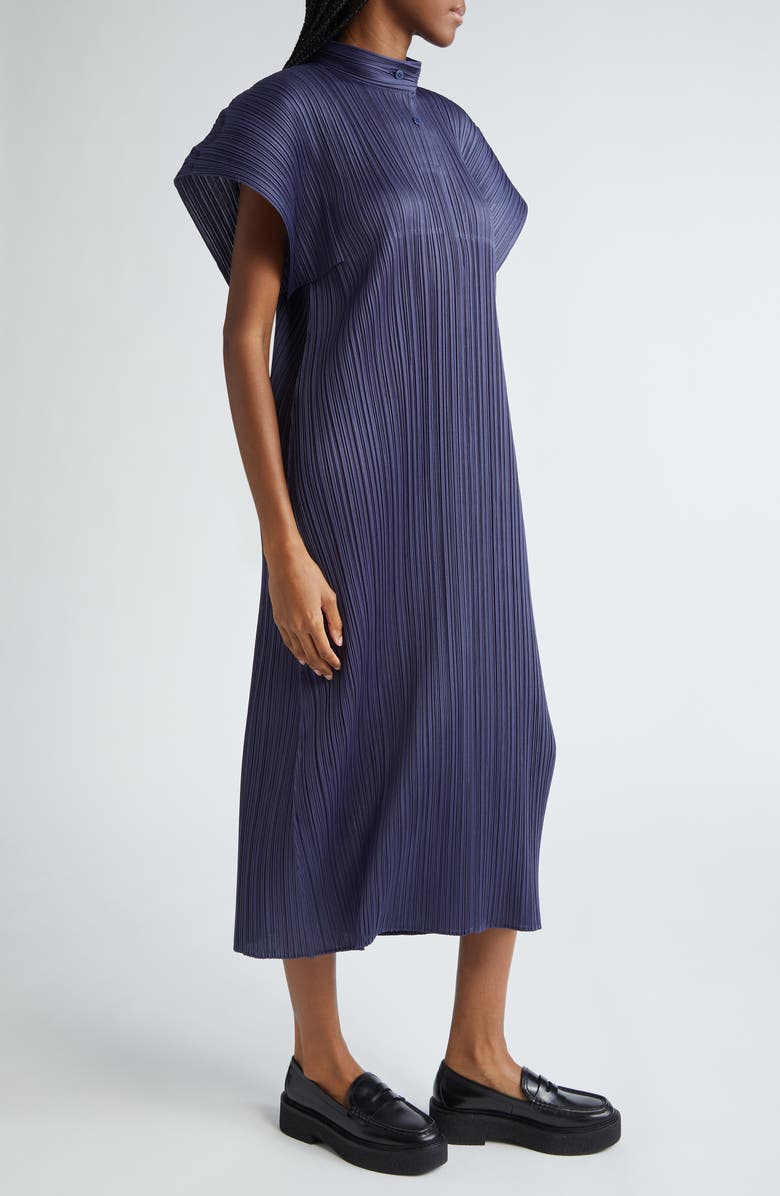 Pleats Please Issey Miyake Monthly Colors August Pleated Midi Dress, Alternate, color, 