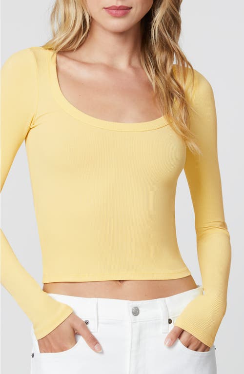 Florence By Mills Long Sleeve Rib T-shirt Dress In Yellow