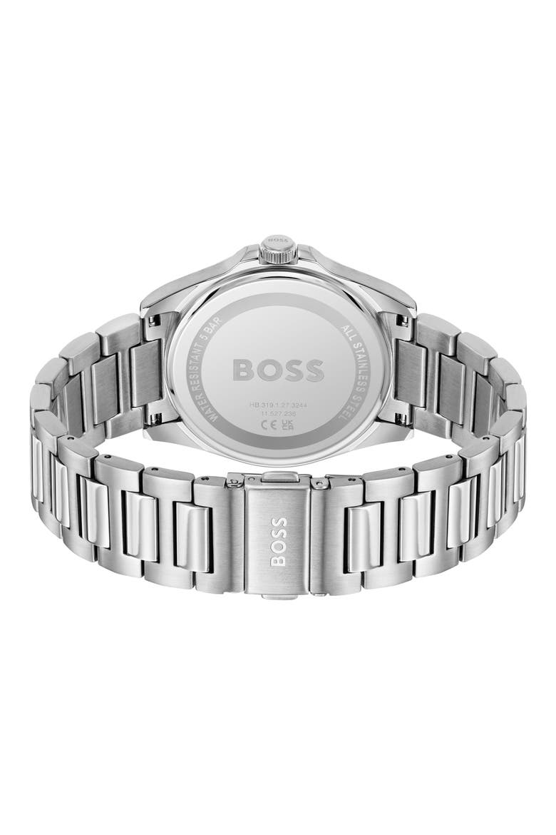 Strike Bracelet Watch, 41mm, Alternate, color, SILVER/ BLACK