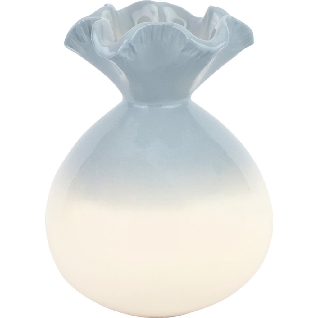 Vietri Casa Gray Bud Vase In Blue