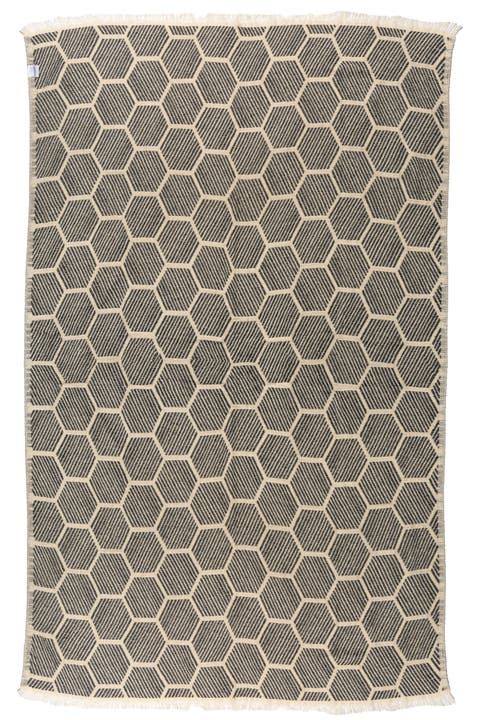 Hive Cotton Turkish Throw Blanket