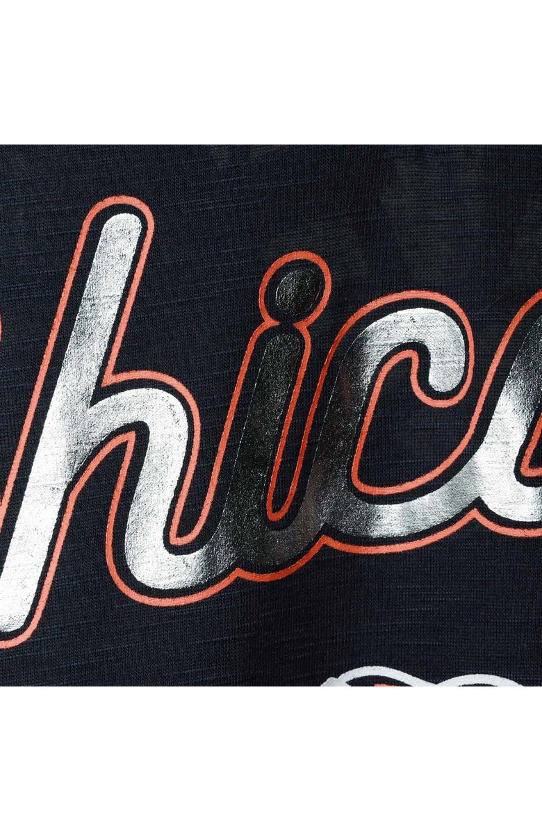 G-III 4HER BY CARL BANKS Women's G-III 4Her by Carl Banks Navy Chicago Bears Game Time Swim V-Neck Cover-Up Dress, Alternate, color,