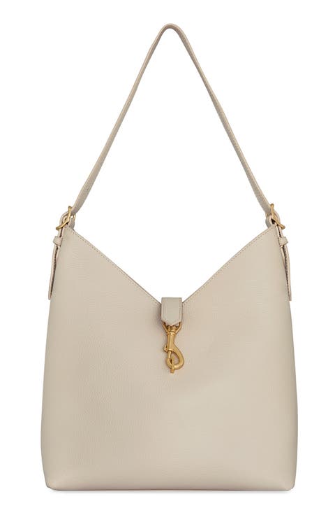 Mini Megan Leather Hobo Bag