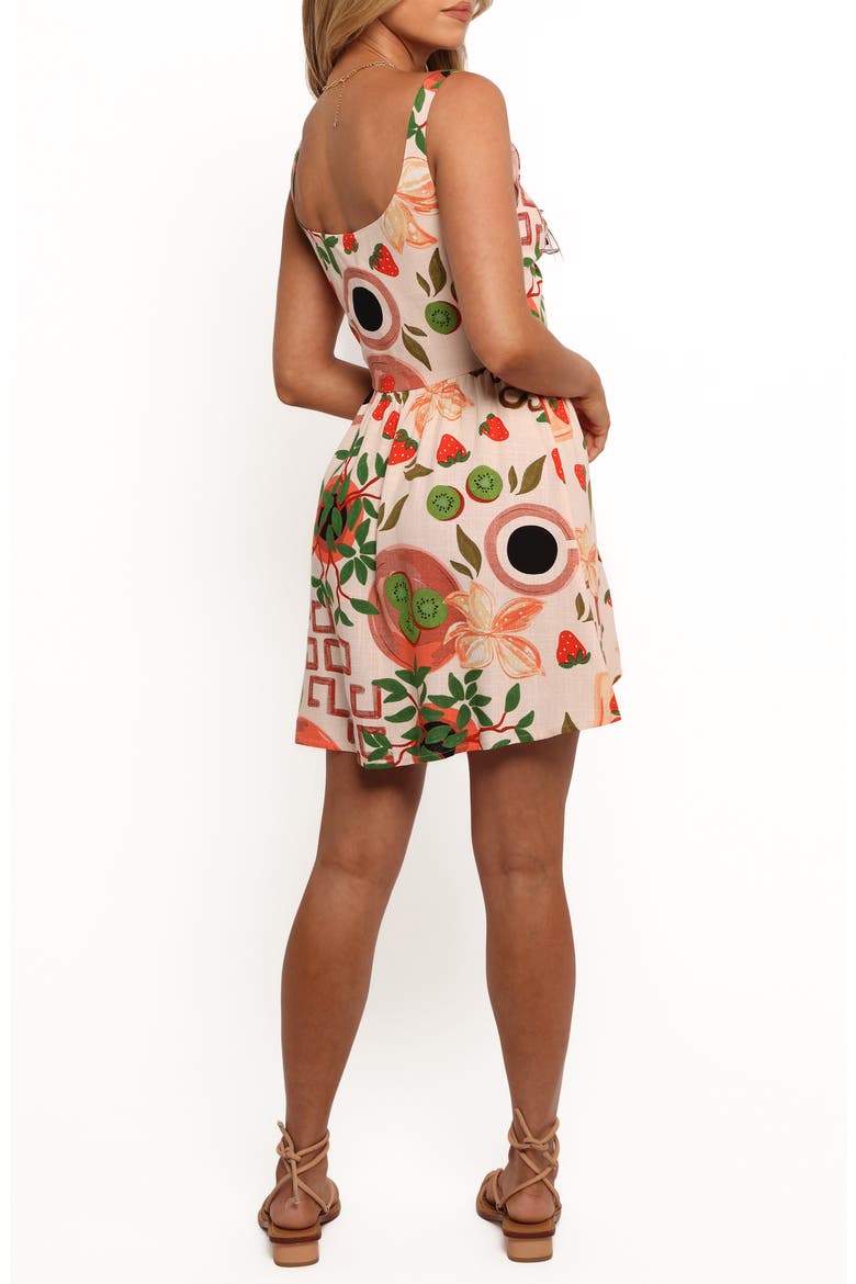 Emmaline Print Sleeveless Minidress, Alternate, color, ELODIE