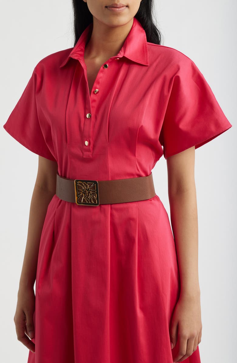 Anne Klein Pleated Shirtdress, Alternate, color,