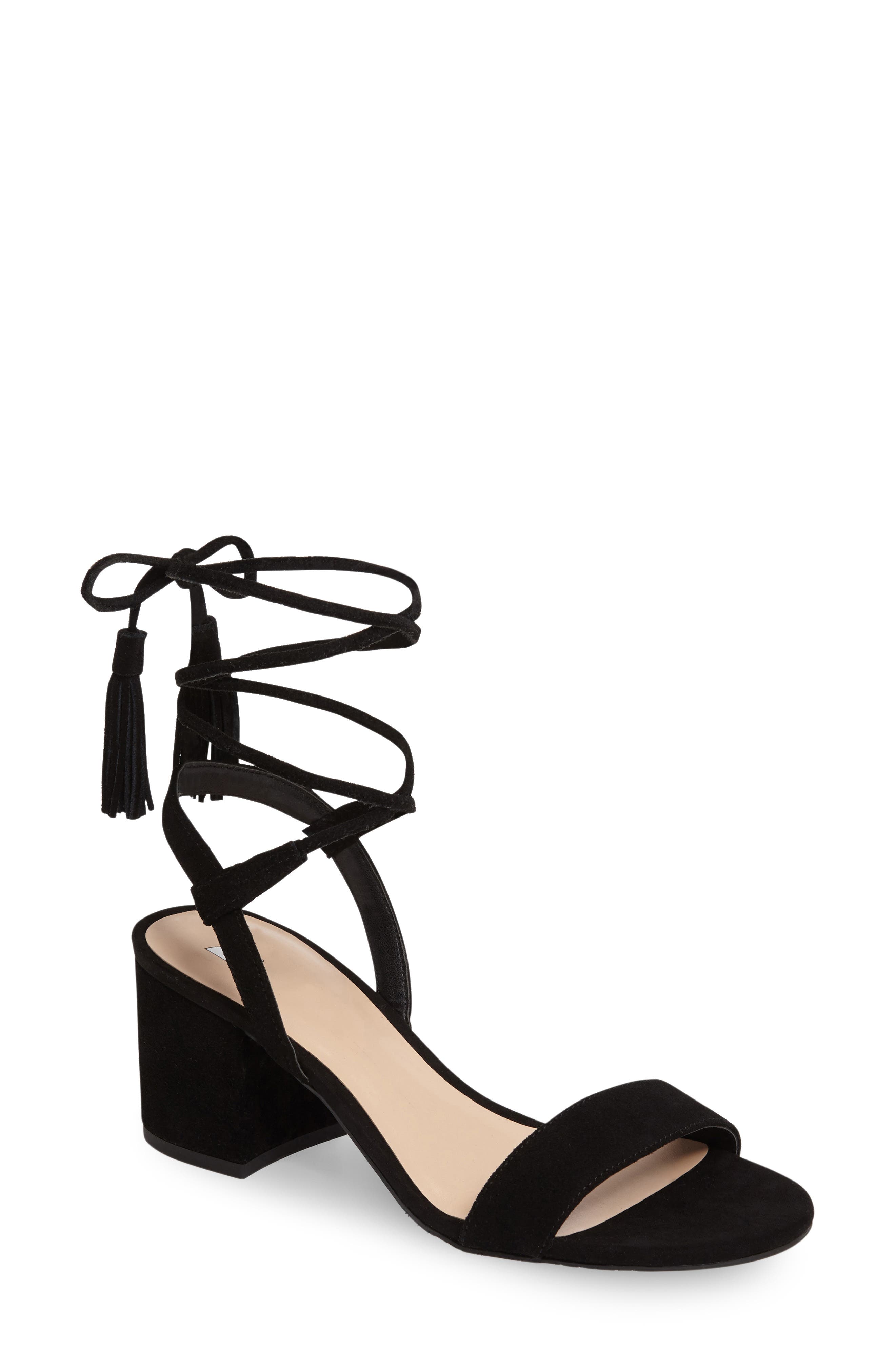 BP. Karla Block Heel Ankle Wrap Sandal, Main, color, 