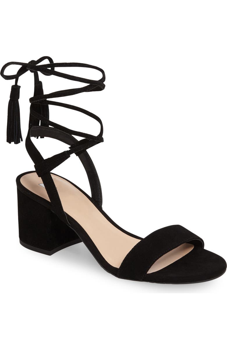 BP. Karla Block Heel Ankle Wrap Sandal, Main, color,