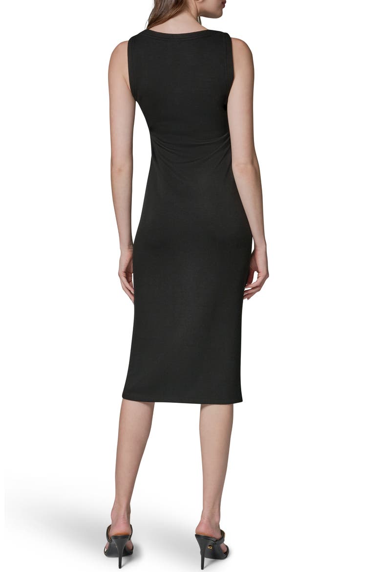 Sleeveless Body-Con Midi Dress, Alternate, color, BLACK