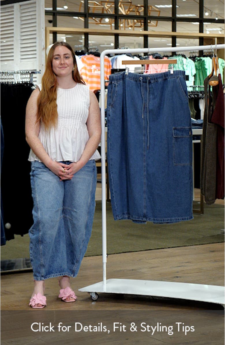 Alexis Tie Waist Denim Skirt, sales video thumbnail