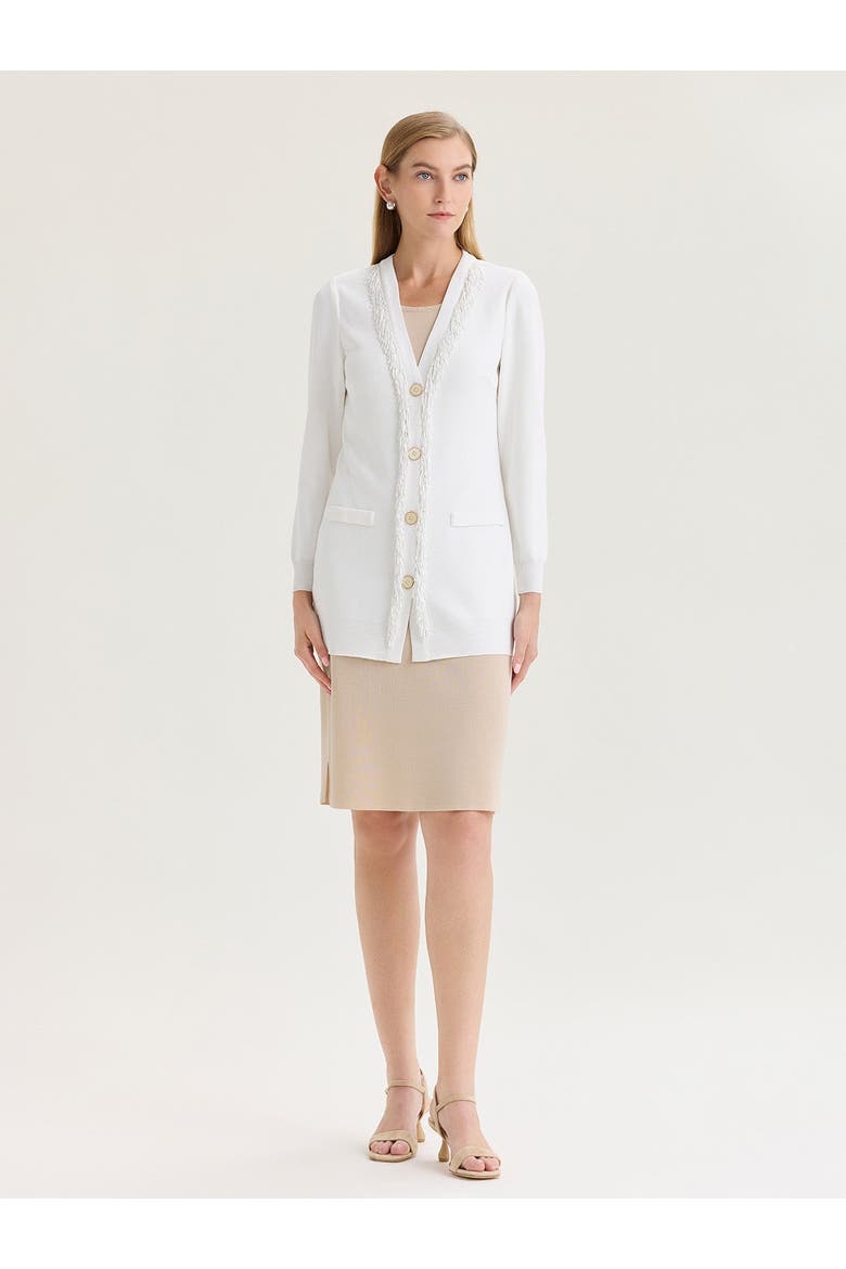 Sleeveless Sheath Knit Dress, Alternate, color, Biscotti
