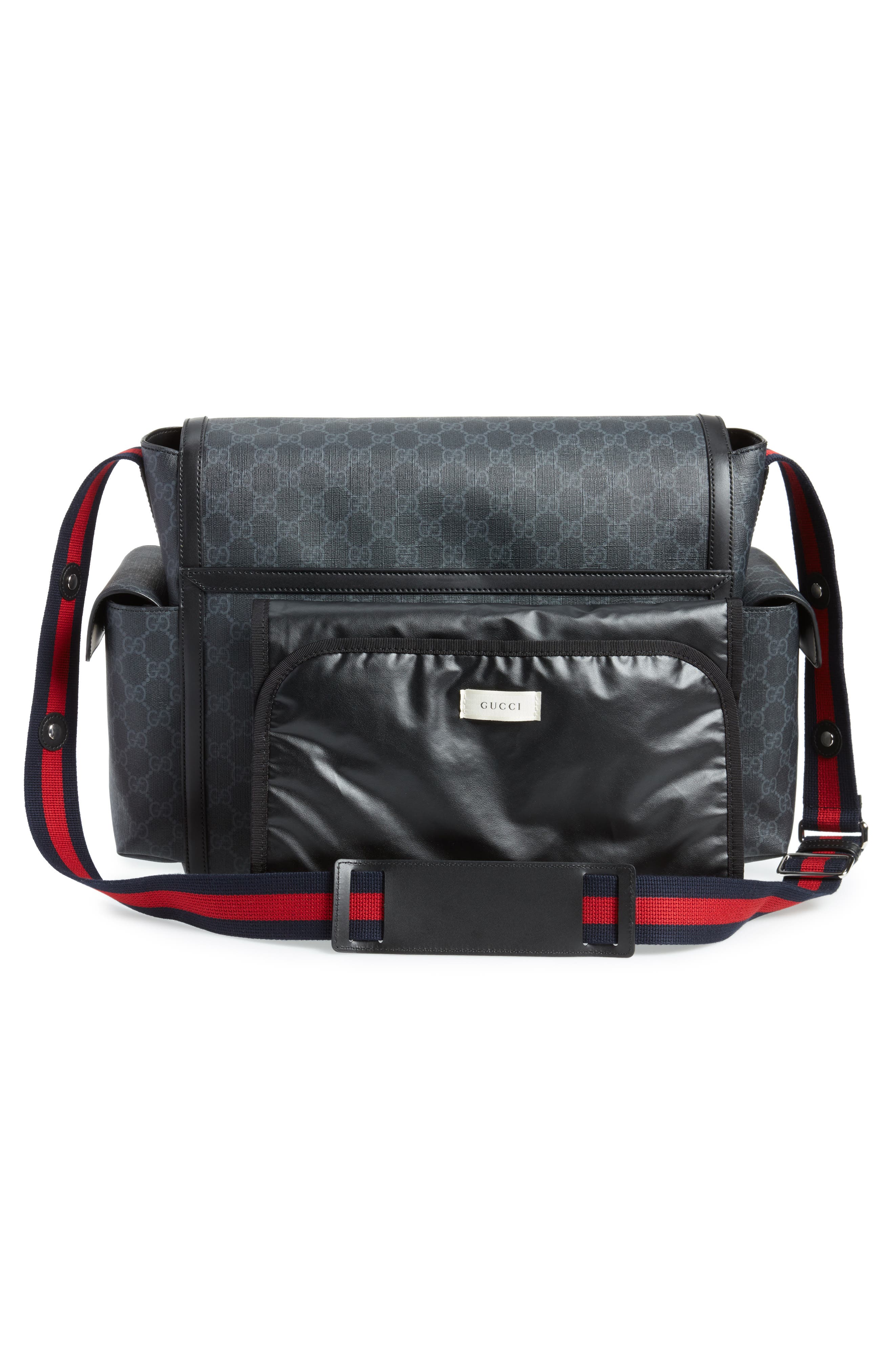 Gucci GG Supreme Canvas Diaper Bag, Alternate, color, 
