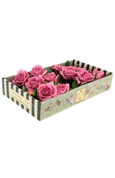 Luscious Garden Rose Natural Touch, Box of 6