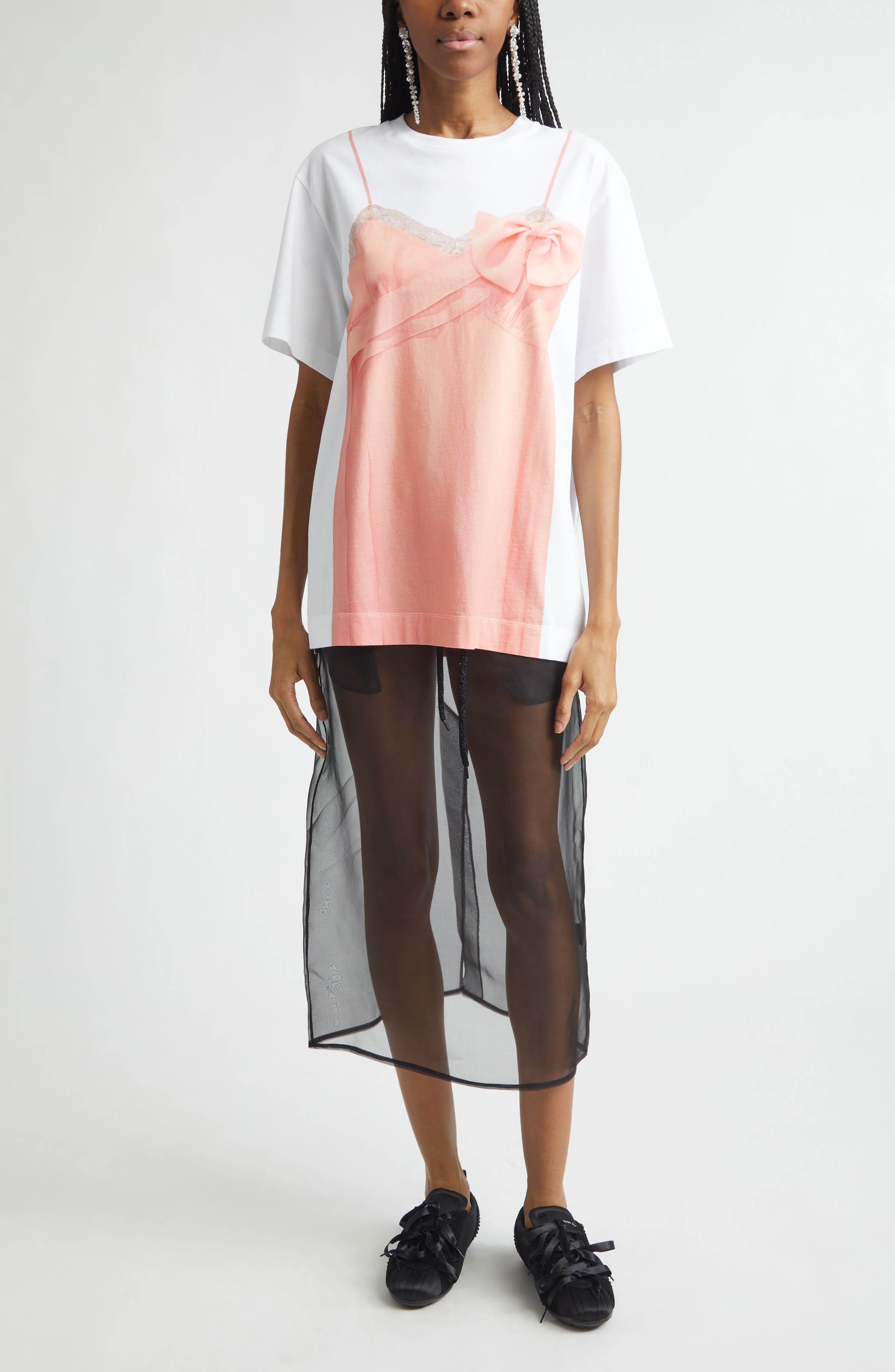 Bow Sash Trompe l'Oeil T-Shirt - image 2