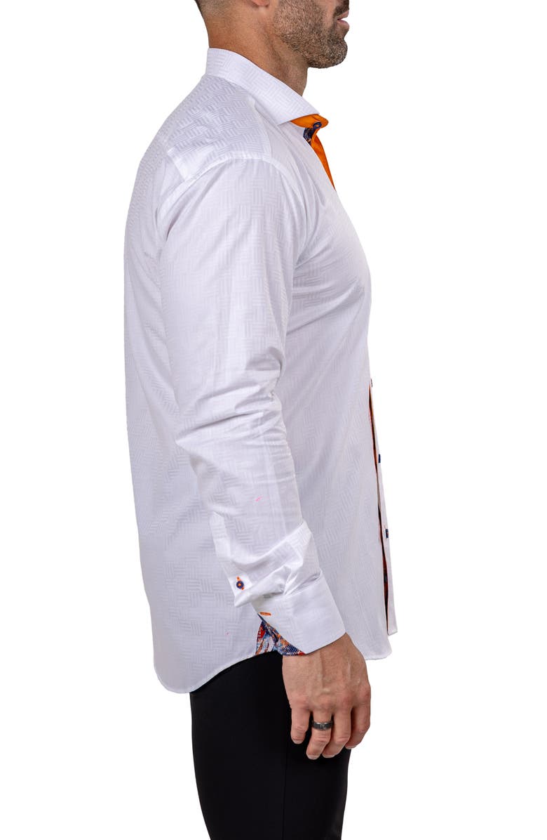 Maceoo Eins Marthy Contemporary Fit Cotton Button-Up Shirt, Alternate, color, 