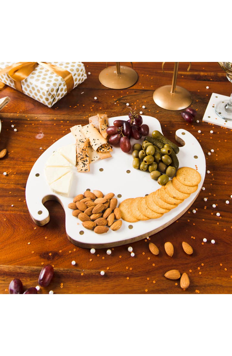 Mela Artisans Sitara Serving Board, Alternate, color, Gold