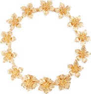 Kenneth Jay Lane Magnolia Flower Necklace