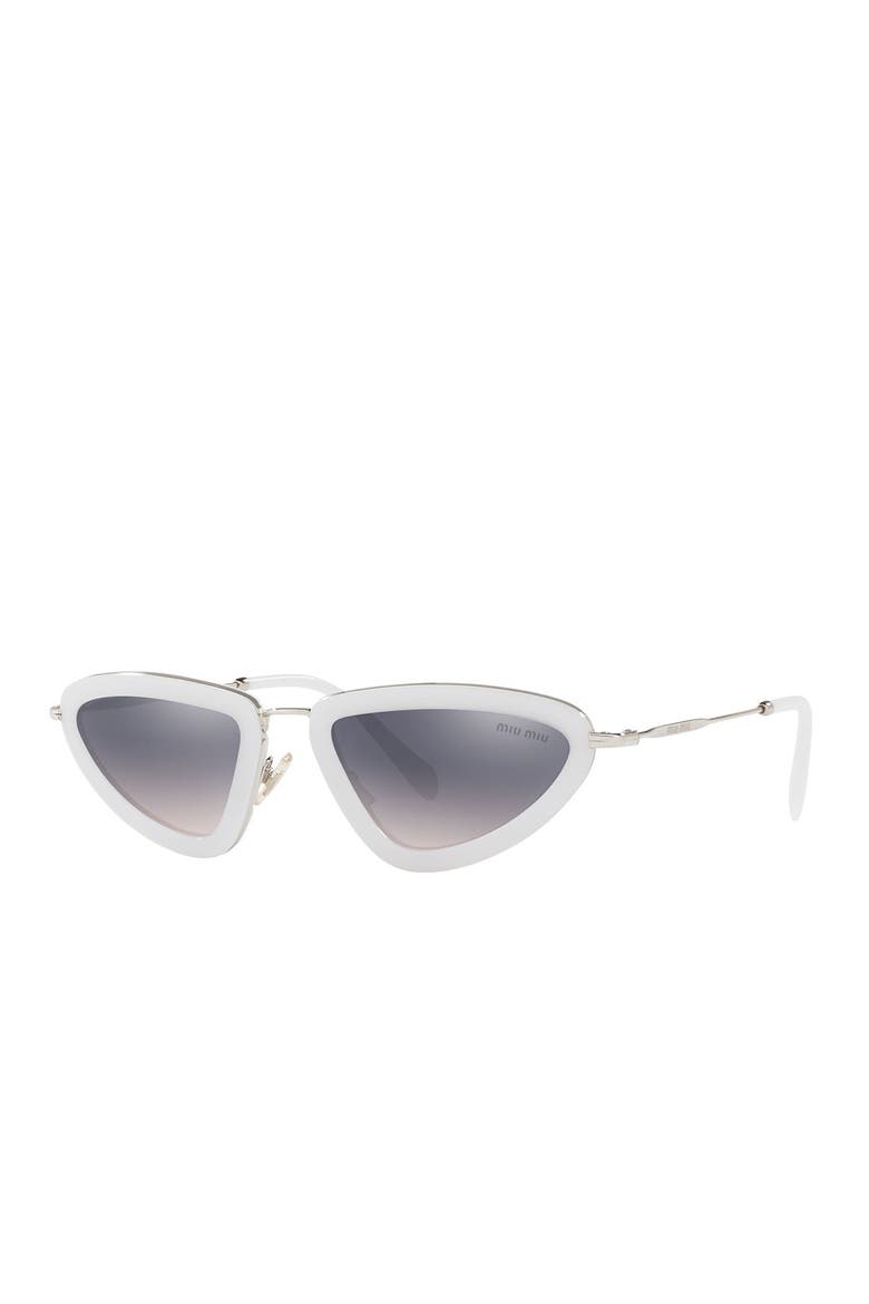 53mm Irregular Sunglasses, Main, color, VIOL PINK