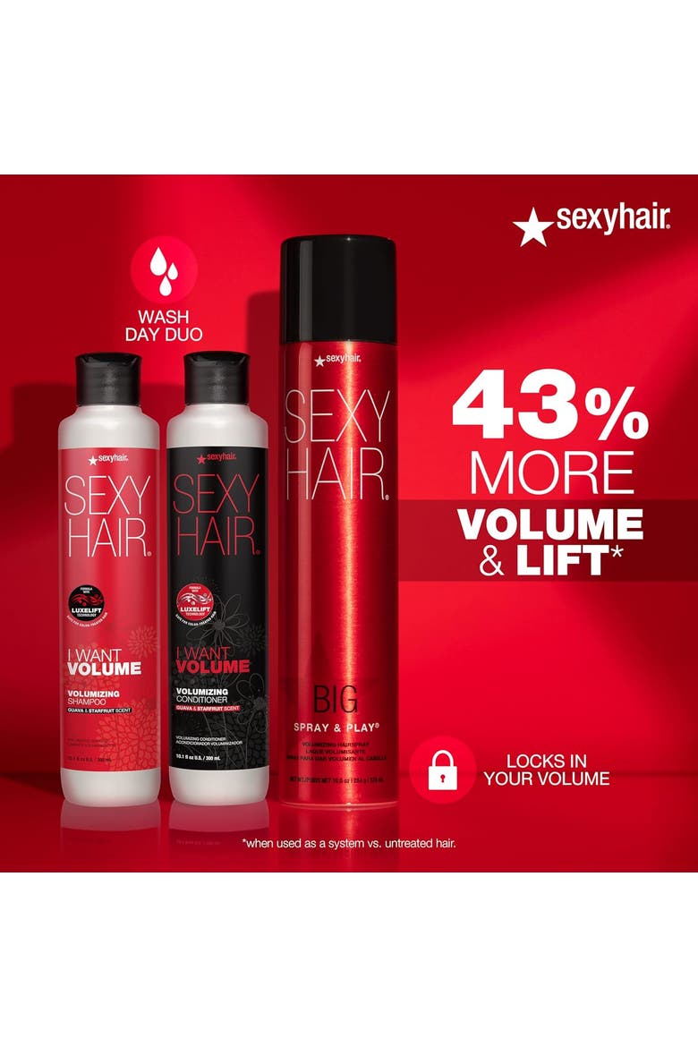 SexyHair Big Spray & Play Volumizing Hairspray 16 oz, Alternate, color, N/A