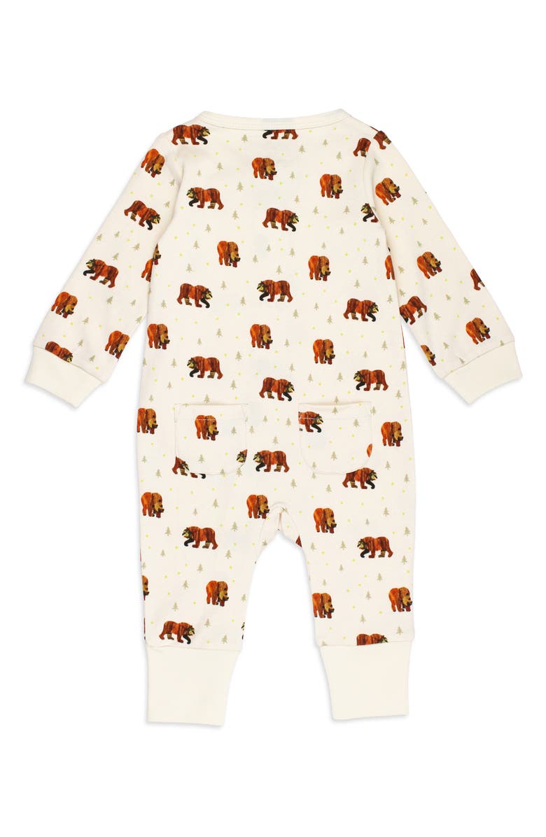 L'ovedbaby x 'The Very Hungry Caterpillar'<sup>™</sup> Organic Cotton Romper, Alternate, color, Brown Bear