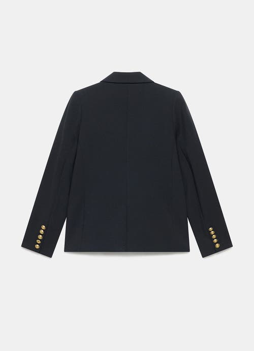 Mint Velvet Double Breasted Blazer In Black