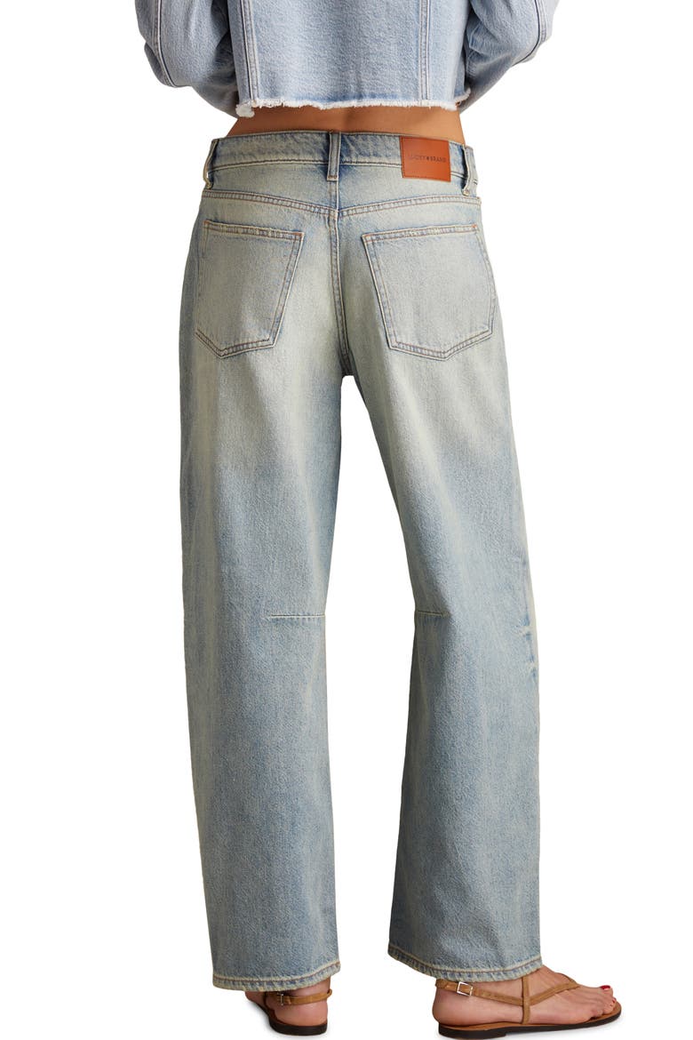 Barrel Wide Leg Jeans, Alternate, color, SADDLE UP WASH