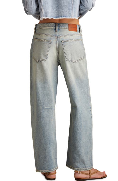 Lucky Brand Barrel Wide Leg Jeans In Blue