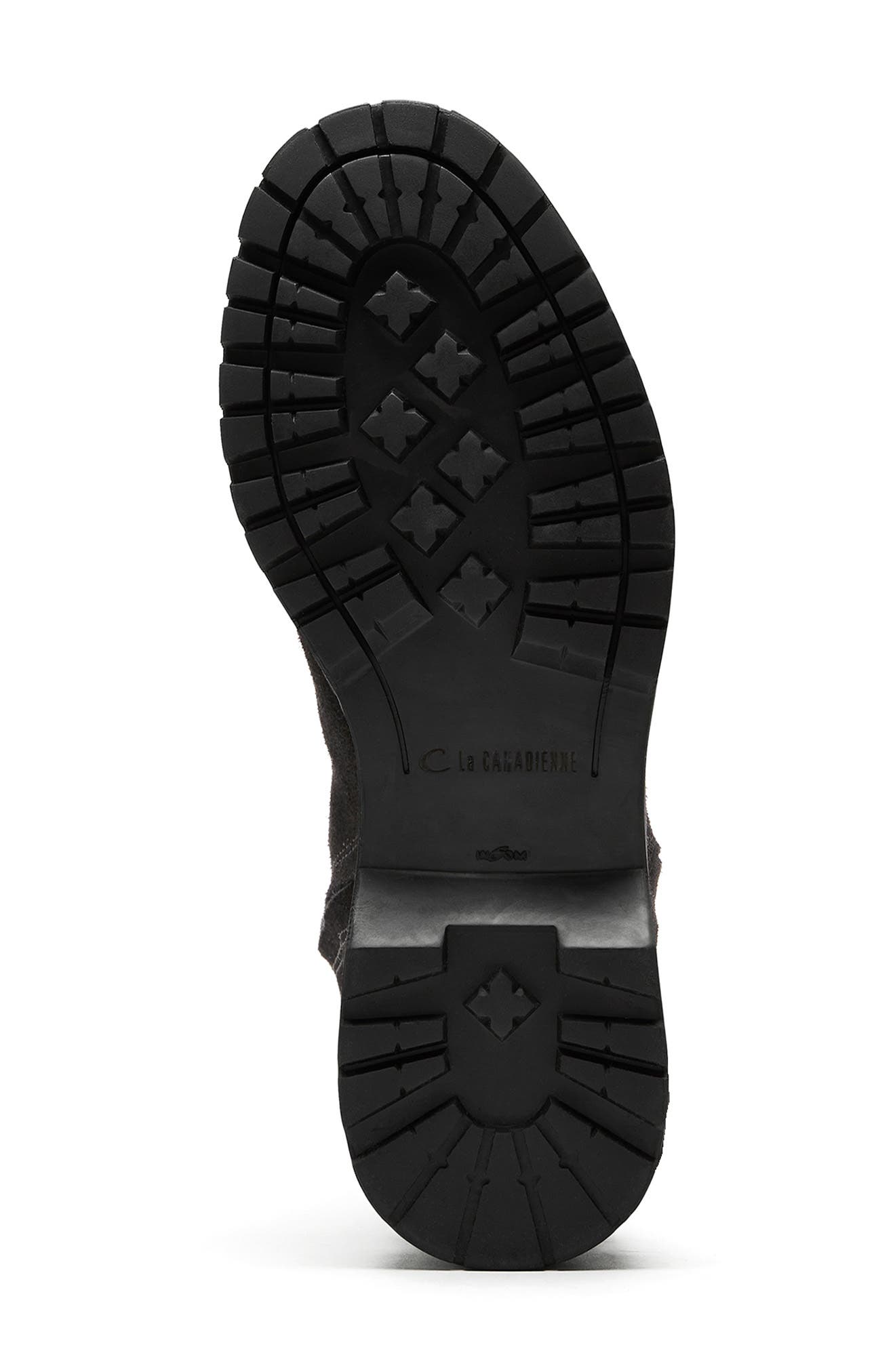 La Canadienne Hogan City Dry<sup>™</sup> Waterproof Genuine Shearling Lined Boot, Alternate, color, Black Suede