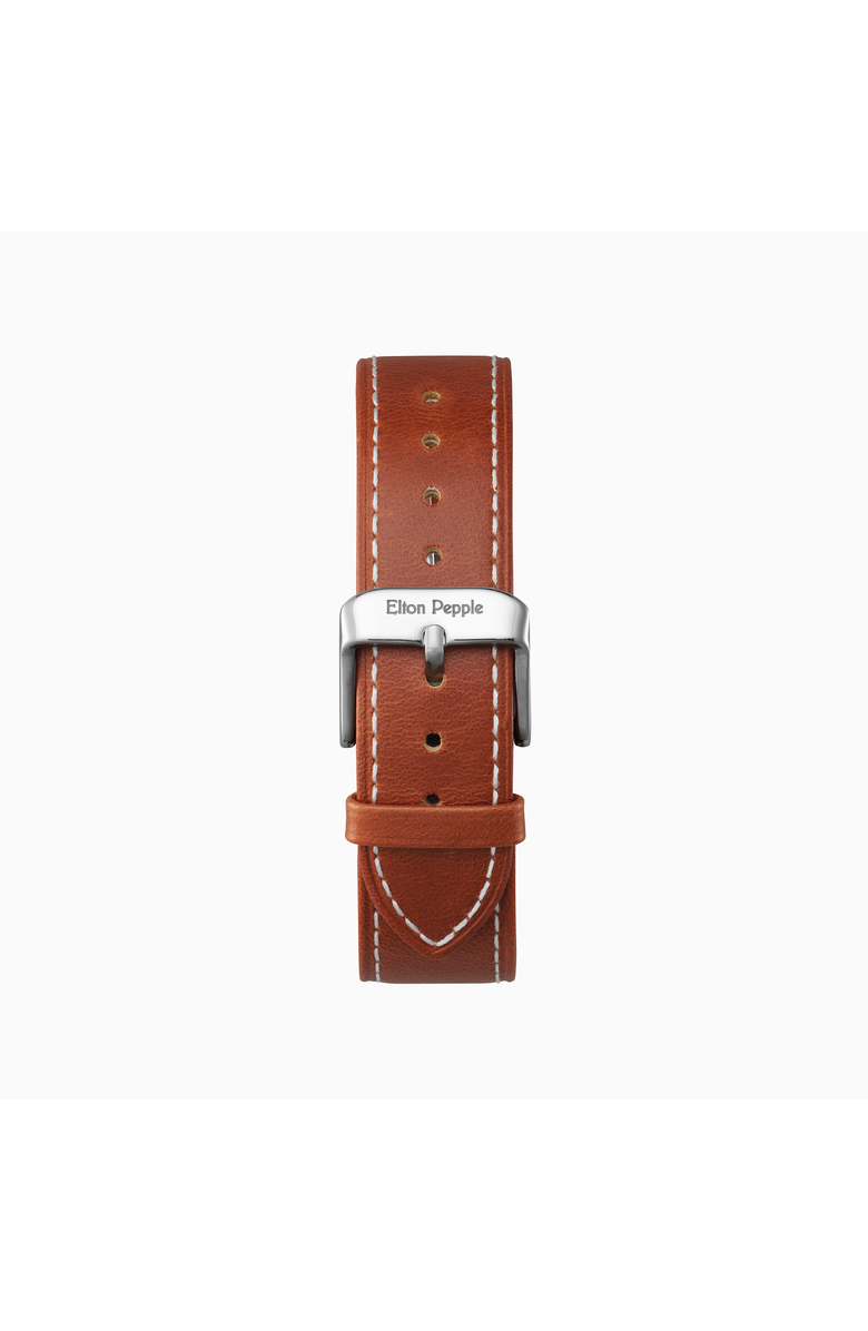 Elton Pepple Edgewater Stitch - Silver Strap, Main, color, Brown