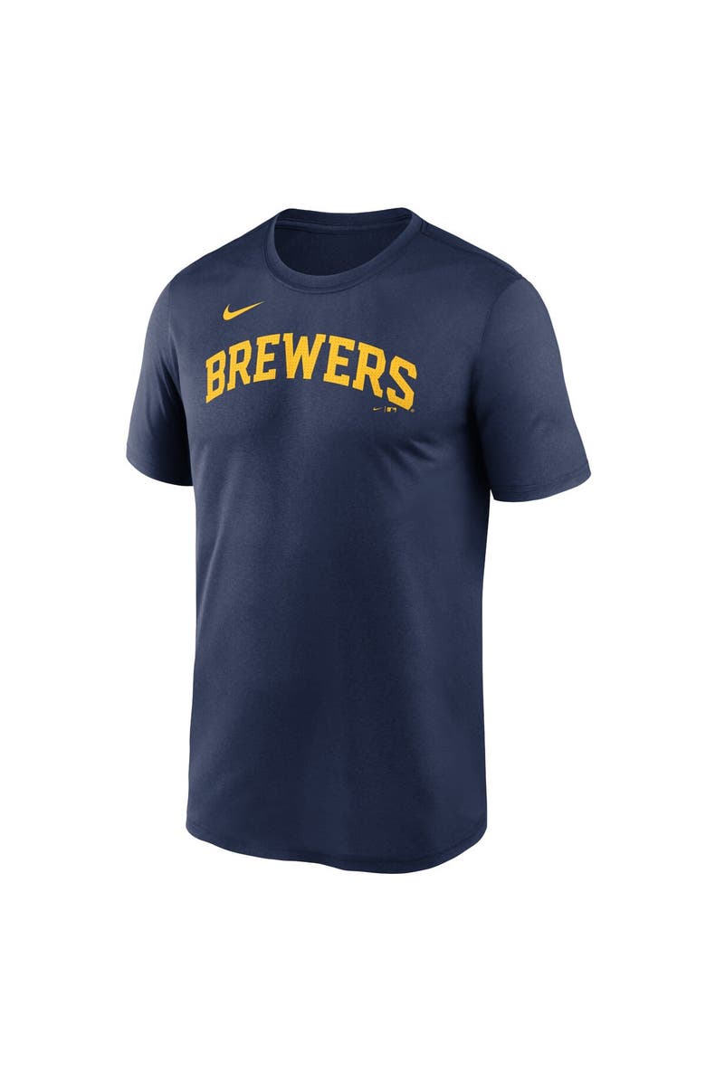 Nike Men's Nike Navy Milwaukee Brewers Fuse Legend T-Shirt, Alternate, color, Navy