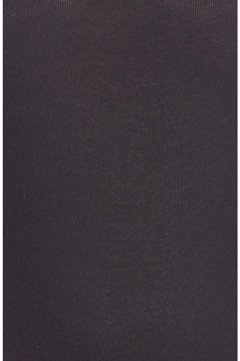 Intimately FP Stretch Cotton Leotard Bodysuit, Alternate, color, BLACK