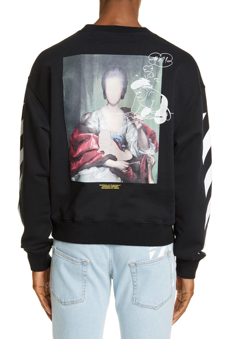 Mariana Graphic Sweatshirt, Alternate, color, BLACK MULTI