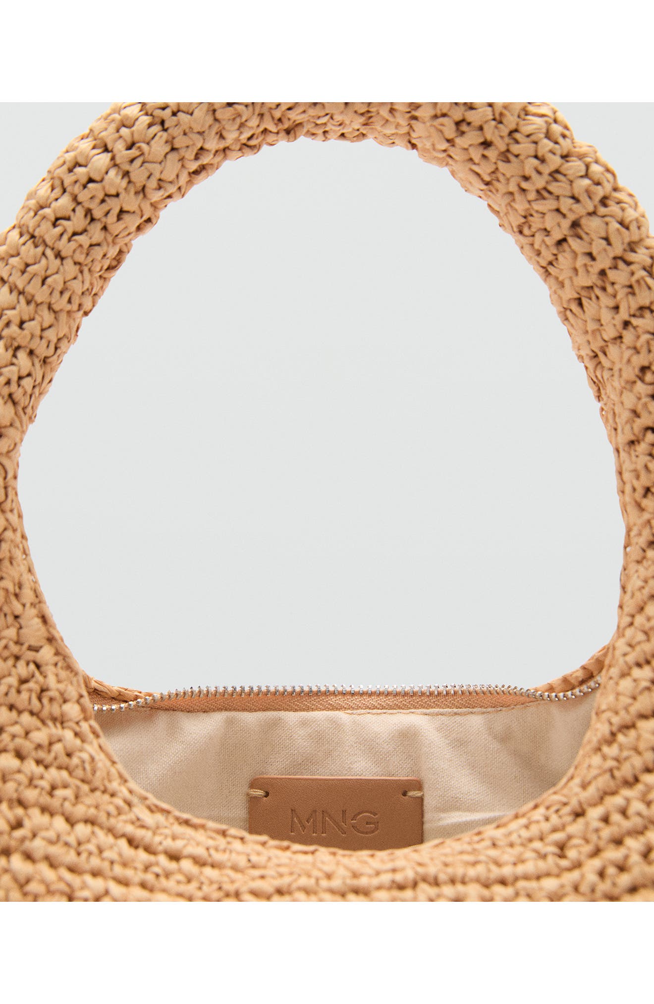 MANGO Straw Shoulder Bag, Alternate, color, 