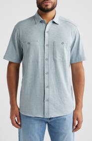 Johnston & Murphy Riley Short Sleeve Button-Up Shirt